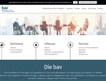 Tablet Screenshot of bav-seminar.net
